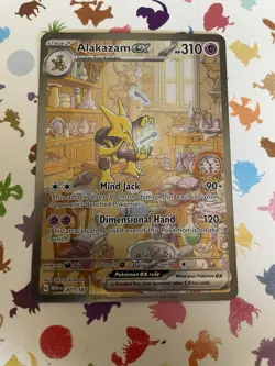 Pokemon TCG Alakazam ex 201/165 Special Illustration Rare Pokemon 151 Set NM - Image 1