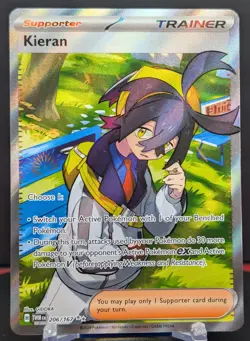 Pokemon Kieran #206/167 English Twilight Masquerade Ultra Rare - Image 1