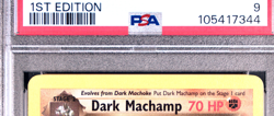 Pokemon Team Rocket DARK MACHAMP 1st Edition 27/82 Non-holo PSA 9 Mint #10541734 - Image 5