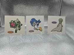 Japan Pokemon Daiichi Pan Bread Sticker Lot x3 Sprigatito Quaxly Gardevoir SV - Image 2
