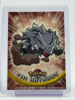 RHYHORN 1999 TOPPS POKEMON TV ANIMATION SERIES 2 BLUE LOGO A 111 Q0899 - Image 1