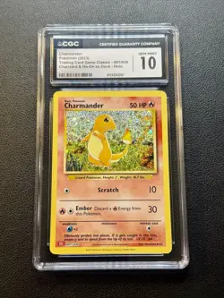 CGC 10 Charmander 001/034 Pokemon TCG Classic Collection English 2023 GEM MINT - Image 3