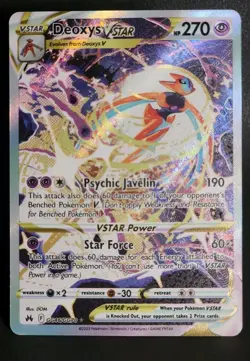 2023 POKEMON SWSH CROWN ZENITH GALARIAN GALLERY #GG46 DEOXYS VSTAR NM-MINT - Image 1