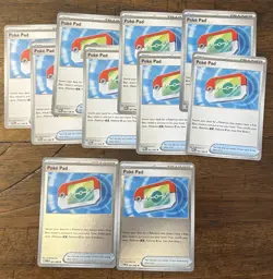 Lot of 10 Poke Pad 081/088 Perfect Order Pokemon TCG 8 Regular 4 Reverse Holo - Image 1