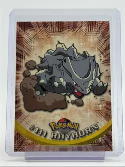 RHYHORN 1999 TOPPS POKEMON TV ANIMATION SERIES 2 BLUE LOGO 111 Q0899 - Image 1