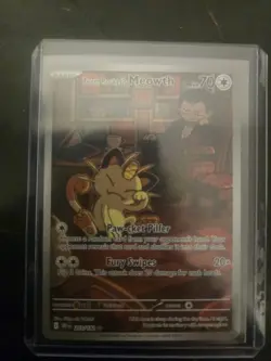 Pokemon TCG Team Rockets Meowth 203/182 Destined Rivals - Image 1