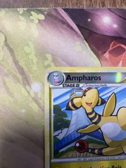 Pokemon HeartGold SoulSilver Ampharos Reverse Holo Rare 14/123 English TCG MP - Image 2