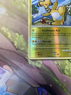 Pokemon HeartGold SoulSilver Ampharos Reverse Holo Rare 14/123 English TCG MP - Image 4