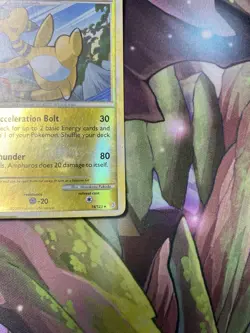 Pokemon HeartGold SoulSilver Ampharos Reverse Holo Rare 14/123 English TCG MP - Image 5