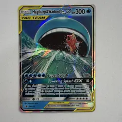 Pokemon Magikarp & Wailord GX TAG TEAM Promo Holo SM166 - Image 1