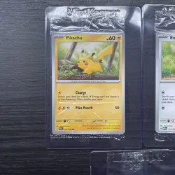 Sealed Eevee + Pikachu Pokemon Together, squirtle pokemon center Stamped 151 - Image 2