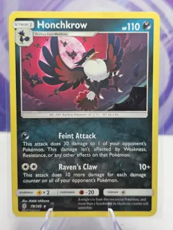 Honchkrow Regular 79/145 Guardians Rising 2017 Pokemon TCG HP - Image 1