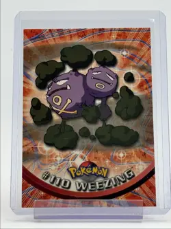 WEEZING 1999 TOPPS POKEMON TV ANIMATION SERIES 2 BLUE LOGO B 110 Q0899 - Image 1
