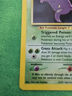 2001 POKEMON TCG NEO REVELATION 4/64 CROBAT UNLIMITED HOLO RARE NEAR MINT - Image 5