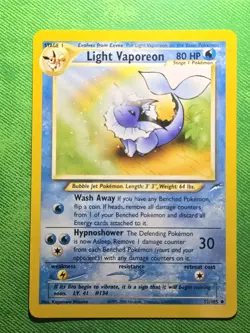 2002 POKEMON TCG NEO DESTINY 52/105 LIGHT VAPOREON UNLIMITED UNCOMMON NEAR MINT - Image 1
