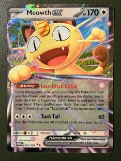 Pokemon TCG Meowth ex 62/88 Perfect Order ME3 Holo NM - Image 1