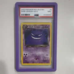 Pokemon Dark Gengar 6/105 Neo Destiny Holo Rare PSA 9 English 2002 - Image 1