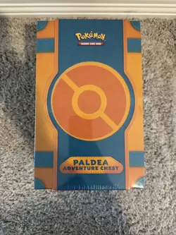 Pokemon TCG Paldea Adventure Chest 6 Booster Packs 7 Foil Promos Collector Box - Image 1