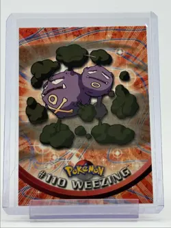 WEEZING 1999 TOPPS POKEMON TV ANIMATION SERIES 2 BLUE LOGO A 110 Q0899 - Image 1