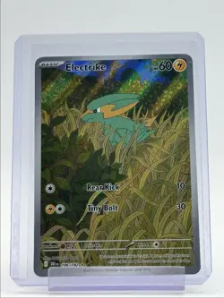 ELECTRIKE 2025 POKEMON DESTINED RIVALS ILLUSTRATION RARE 196/182 Q6011 - Image 1