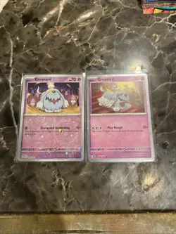 Pokemon TCG Cosmos Holo Obsidian Flames Set Of 2 Greavard - Image 1
