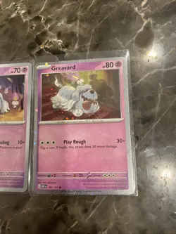 Pokemon TCG Cosmos Holo Obsidian Flames Set Of 2 Greavard - Image 3