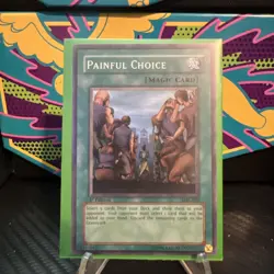 Yu-Gi-Oh! TCG Painful Choice Holo 1st Edition MRL-049 2002 - Image 1