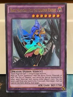 Dark Magician Girl The Dragon Knight - DRL3-EN044 - Ultra Rare - 1st Edition -LP - Image 1
