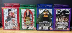 One Piece 1ST EDITION (Super Pre-Release) Starter Deck set - ST01-ST04 Sealed - Image 1