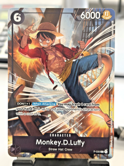 • Monkey.D.Luffy • Alt Art P-035 Pirates Party Vol. 3 Promotion One Piece TCG NM - Image 2