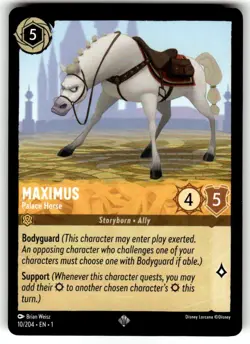 Disney Lorcana The First Chapter Maximus Palace Horse Non Foil 10/204 - Image 1