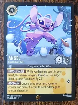 Lorcana EN 11 Winterspell Angel 191/204 Experiment 624 NM - Image 1