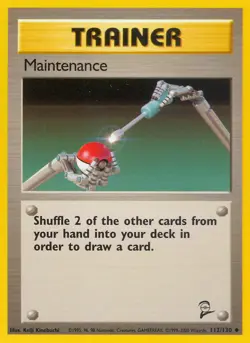 Maintenance 112/130 Uncommon | Base Set 2 | Pokemon Card - Image 1