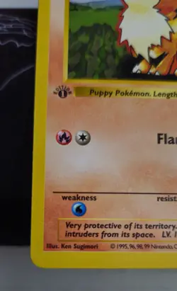 Growlithe 28/102 Base Set 1st Edition Regular Rare Vintage Pokemon Card - Image 5