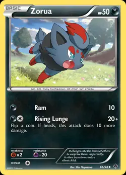 Zorua 66/98 Uncommon | Emerging Powers | Pokemon Card - Image 1