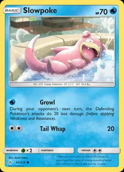 Slowpoke 42/214 Common | Unbroken Bonds | Pokemon Card - Image 1