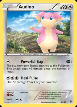 Audino 83/98 Uncommon | Emerging Powers | Pokemon Card - Image 1