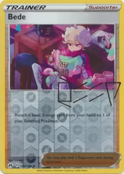 Bede 124/159 Reverse Holo | Crown Zenith | Pokemon Card - Image 1