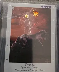 BELLA SARA THUNDER FOIL CARD F8/9 SILVER BOARDER 1ST SERIES MINT UNUSED CODE - Image 2