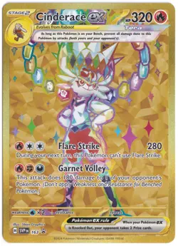 Cinderace ex 163 SV: Scarlet & Violet Promo Cards (Black Star Promo) Holo - Image 1
