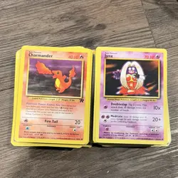 100 Vintage Pokemon Cards Base Set WOTC Bulk Lot No Duplicates Common Uncommon - Image 2