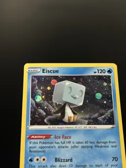 Cosmo Holo Eiscue 054/192 - Pokemon Rebel Clash Card - LP - Image 1