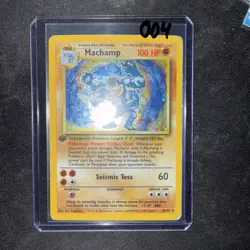 Machamp Holo Rare 1st Edition Base Set 8/102 Unlimited Pokemon Card - Image 3