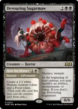 X 1 Devouring Sugarmaw NM Wilds of Eldraine 224 MTG Magic The Gathering - Image 1