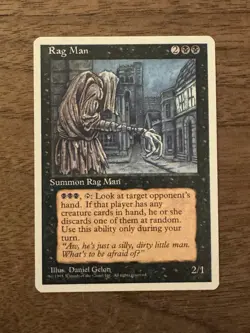 Rag Man NM+ NEVER PLAYED MTG Fourth Edition 4th 4Ed RARE Magic FAST SHIPPING - Image 1