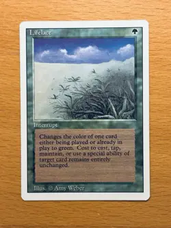 Lifelace Revised NM+ NEVER PLAYED MTG Third Ed. Edition FAST SHIPPING - Image 1