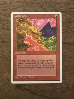 Chaoslace NM+ NEVER PLAYED MTG Fourth Edition 4th 4Ed Magic FAST SHIPPING - Image 1