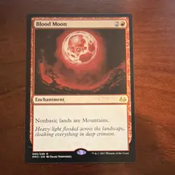 Wizards Blood Moon Rare Enchantment Modern Masters 2017 Red Magic: The Gathering - Image 1