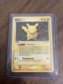 Pokemon Ditto Uncommon EX Delta Species Non-Holo Card 39/113 Pikachu - Image 1