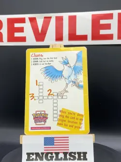 Pokemon Wotc Legendary Birds Promo Crossword Puzzle - Used - Damage - Image 1